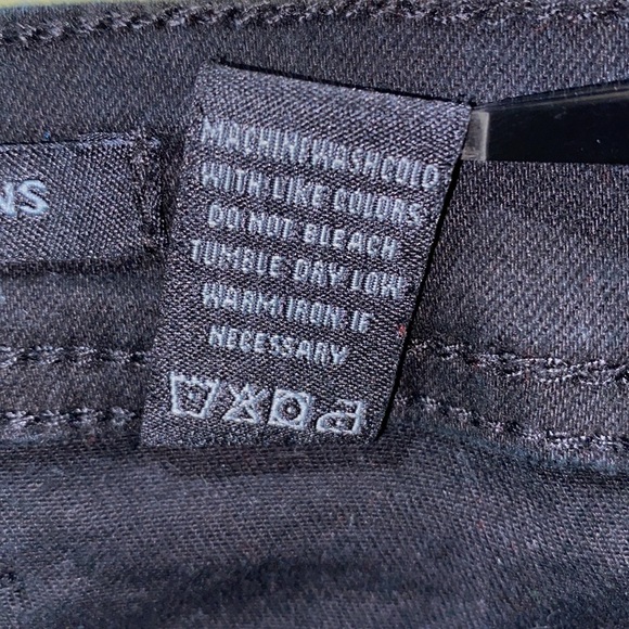 RED FOX BLAXK DISTRESSED JEANS SILVER GROMMETS LACE-UP CALFS, SZ 3 - Picture 13 of 14